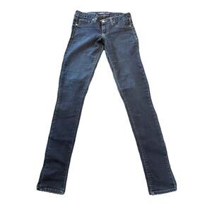 Just USA Women;s Skinny Jeans Stretch Denim Blue Dark Wash Size 7